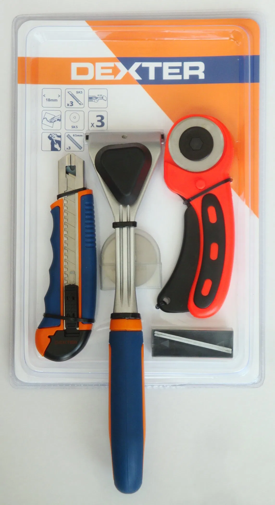 Set of 3PCS Cutting Tool in Double Blister Packing