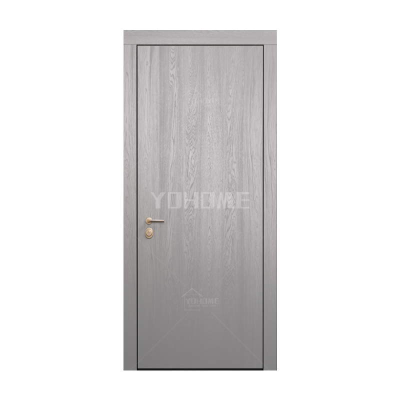 China Top Manufacturer Custom Internal Room Flush Wooden Door for Houses Interior Modern Walnut Solid Core Interior Wood Door Solid Interior Bedroom Door