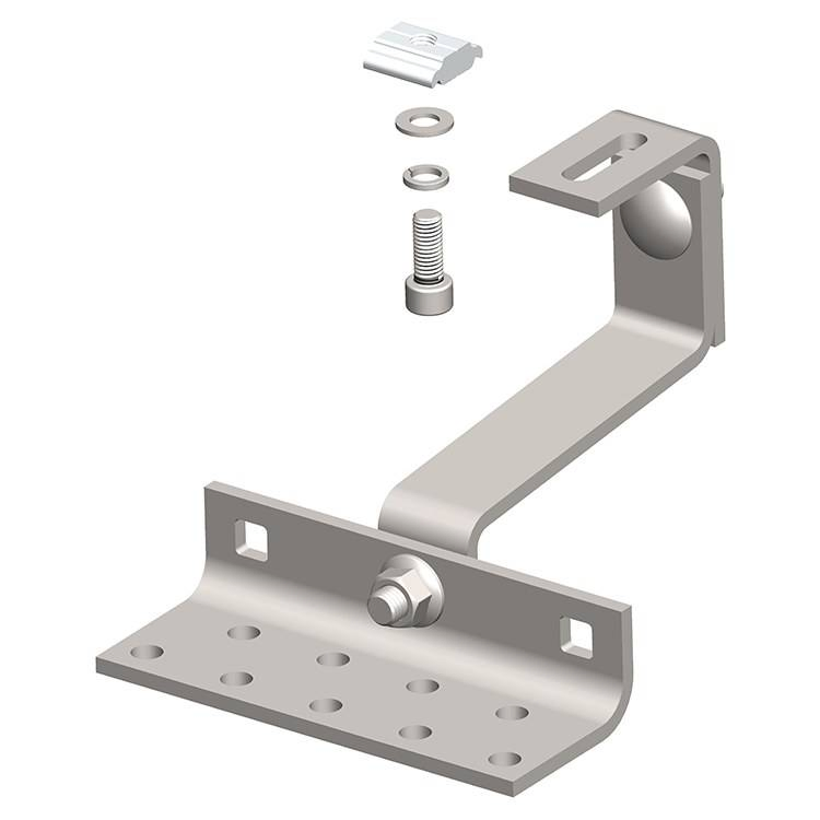 Крепление для солнечных панелей J-типа, алюминиевое