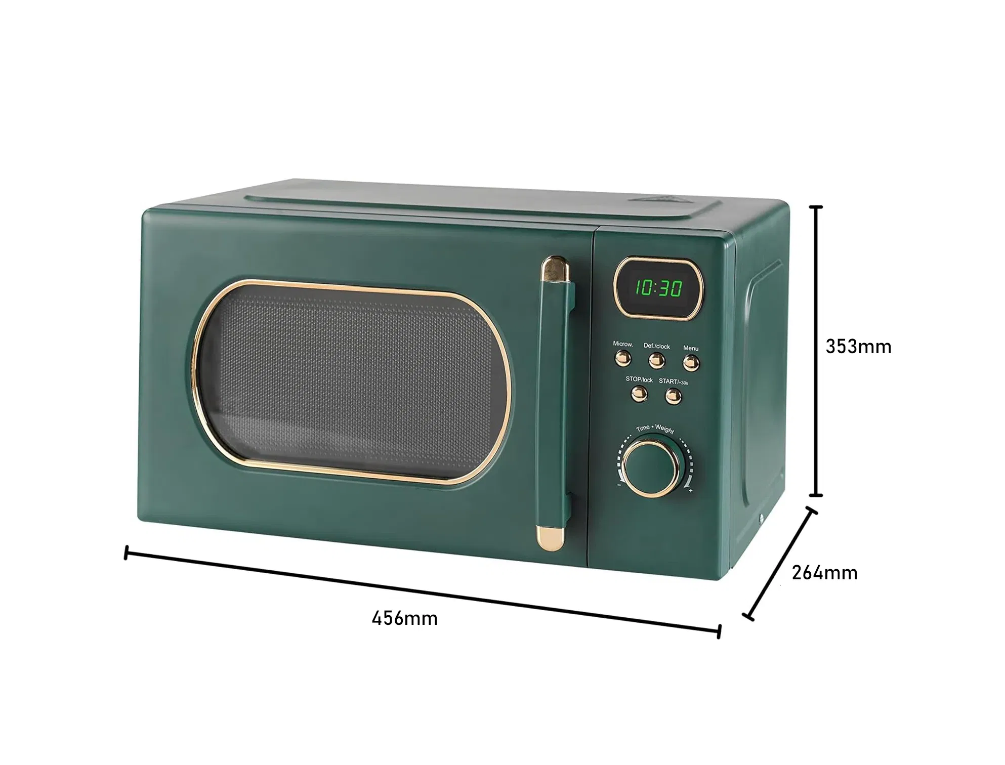 Home Used Retro Microwave 20L Digital Table Microwave Oven