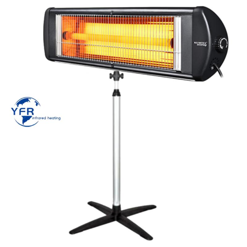 Electric Panel Infrared Heater Tower Heater 1800W Patio Space Heater Thermostat Heating Infrared Heater for Indoor Outdoor Heating