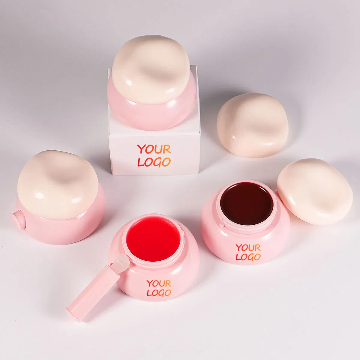 Glossy Waterproof Lip Balm with Moisturizing Mineral Fruit Butter