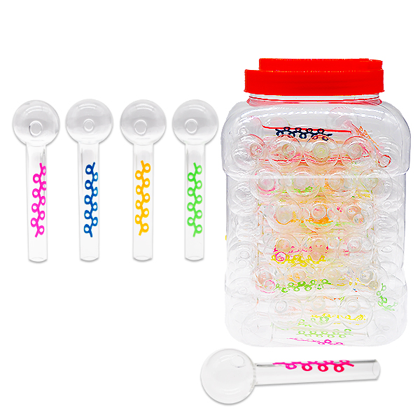 Glass Oil Burner Pipe in Jar Sweet Puff Crack Smoking Water Pipe