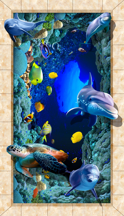 3D Injecting Painting Tiles for Your Home Decoration