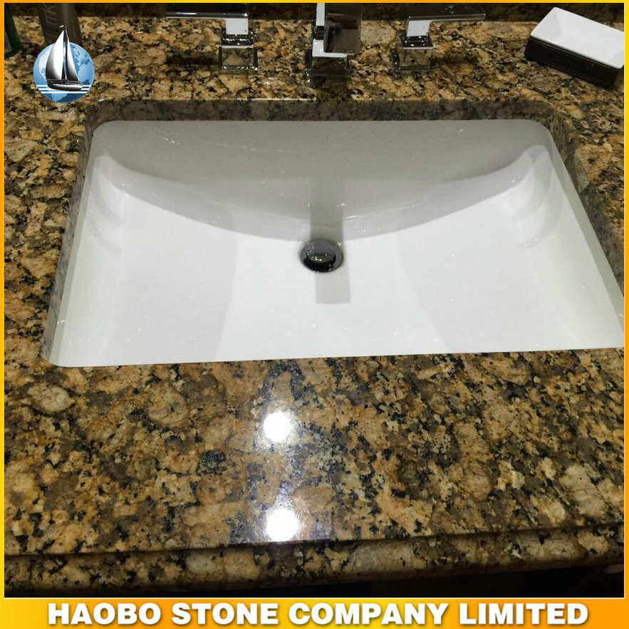 Giallo Fiorito Granite Countertop for Bathroom