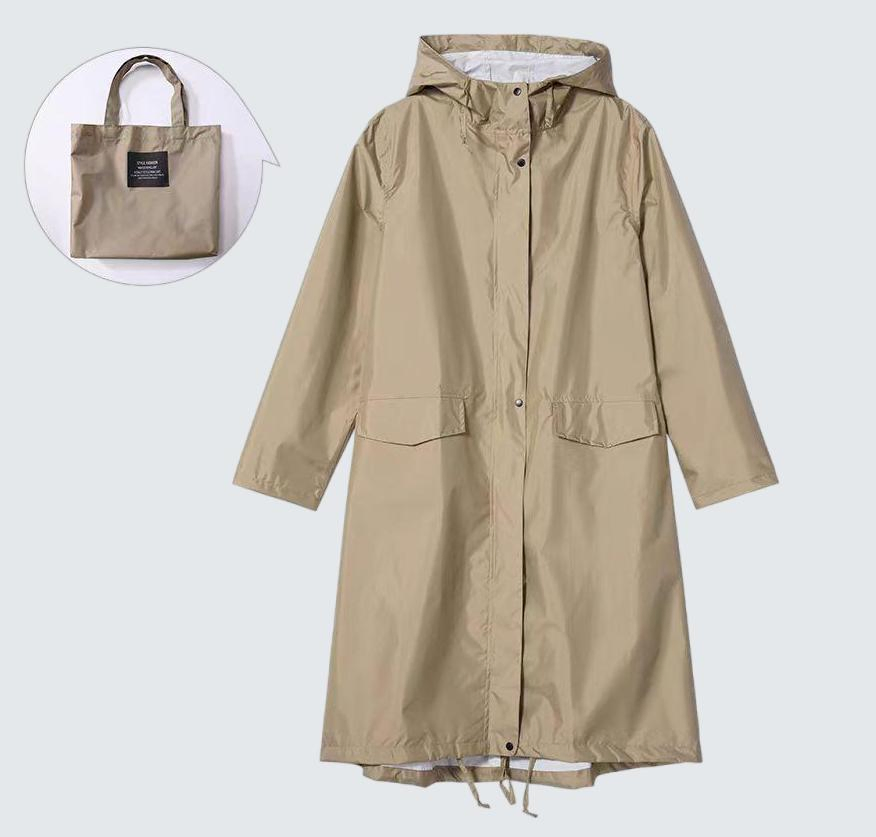 Stylish Waterproof Rain Jacket with All Over Printing for Hiking and Outdoor Fun Rainwear Raincoat