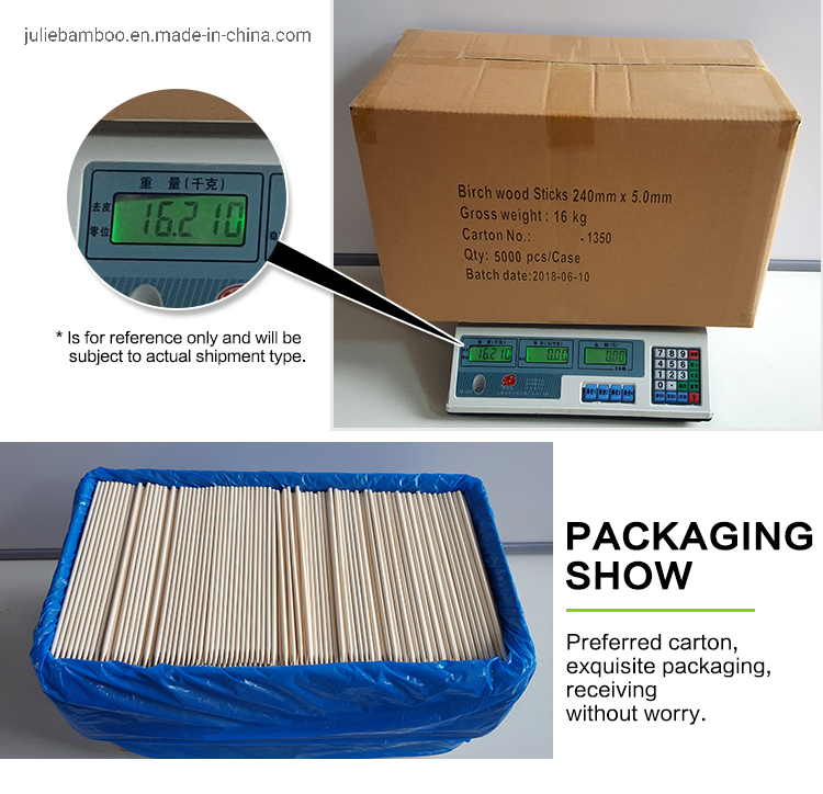 Экологичные деревянные шампуры из березы для еды