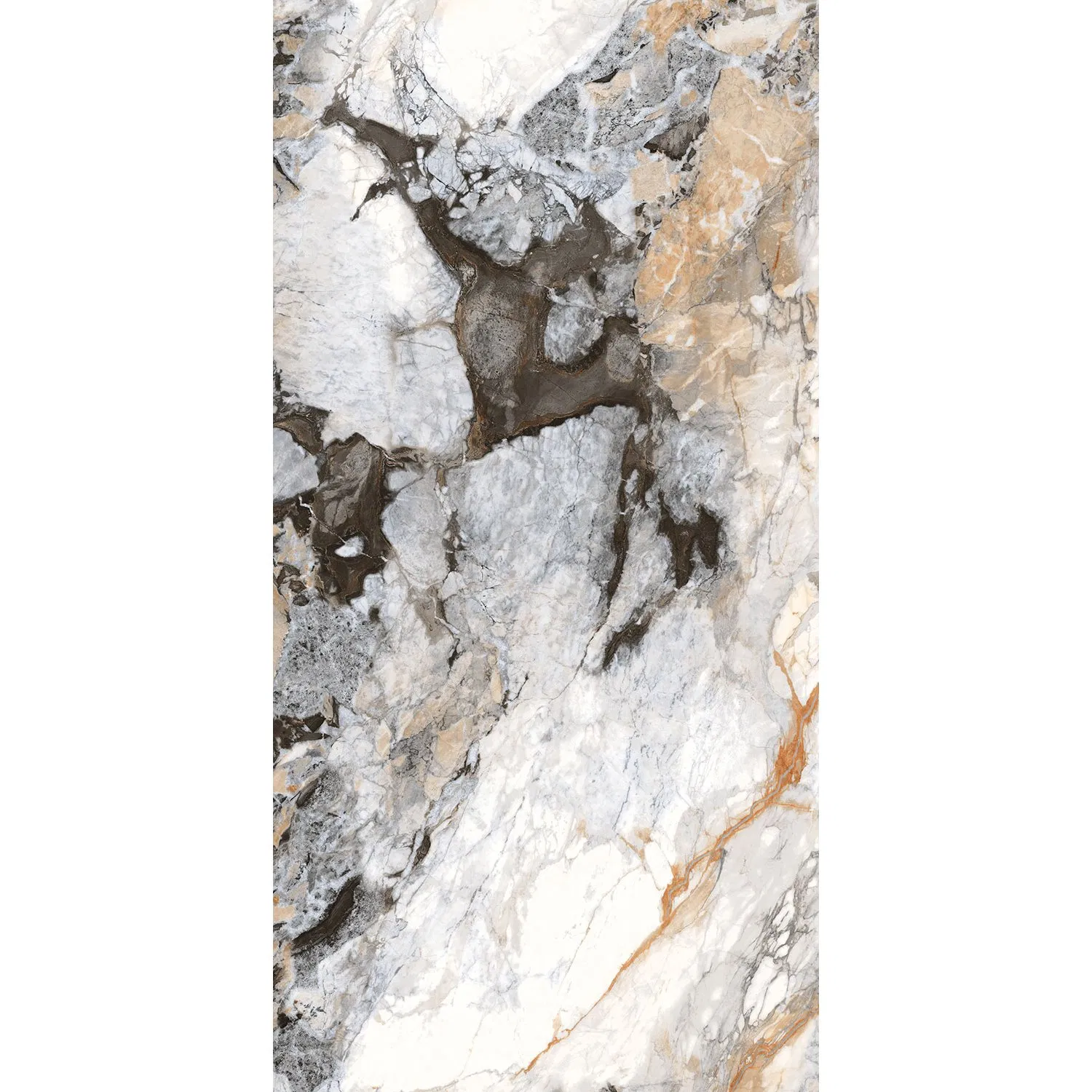 Плитка мраморная глянцевая для пола и стен 600x1200 мм