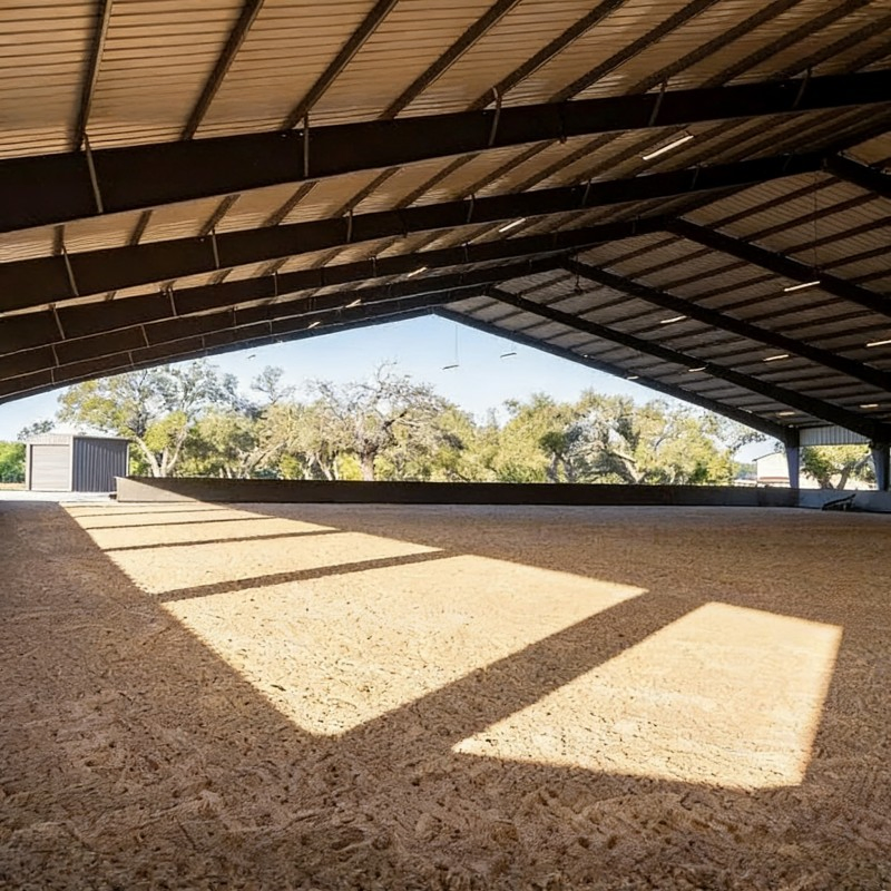 Custom-Sized Light-Transmitting Anti-Corrosion Livestock Steel Cattle Sheds, Chicken Coops & Horse Stables