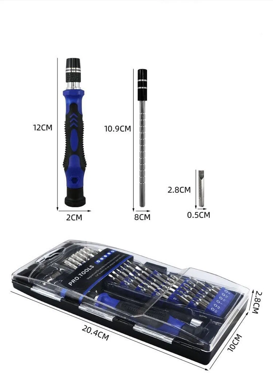 Набор прецизионных отверток с 58 битами и гибким удлинителем