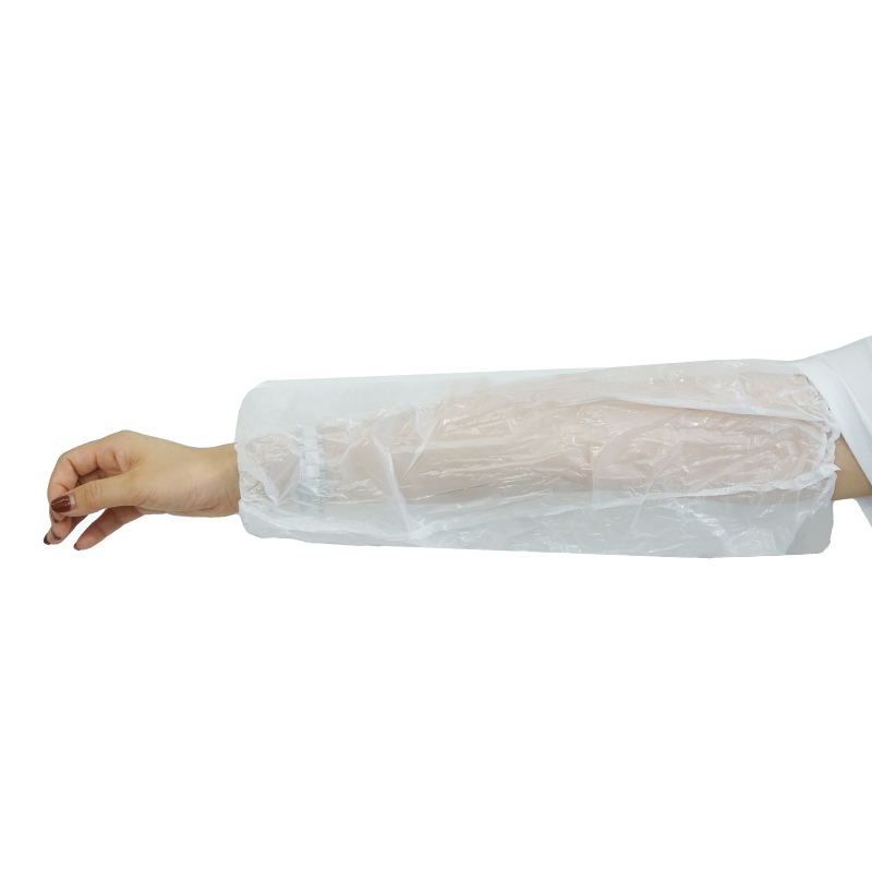 Single Use Cleanroom PE Oversleeves with Elastic at Ankles and Elbow