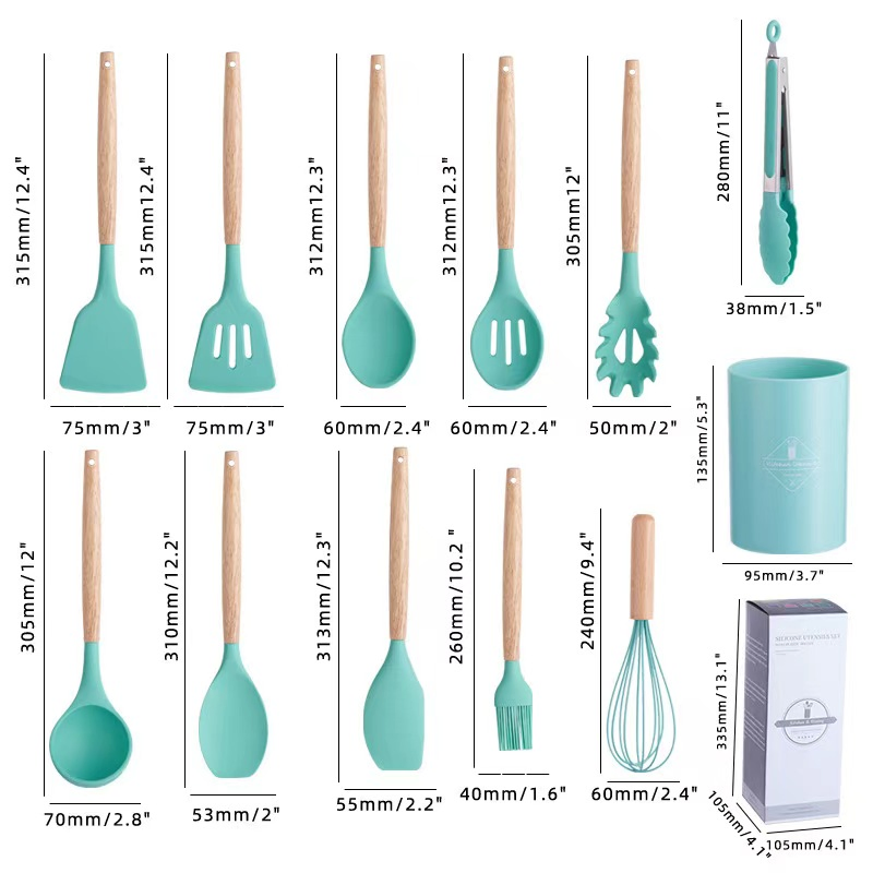Non-Stick Silicone Cooking Utensils for Easy Food Preparation