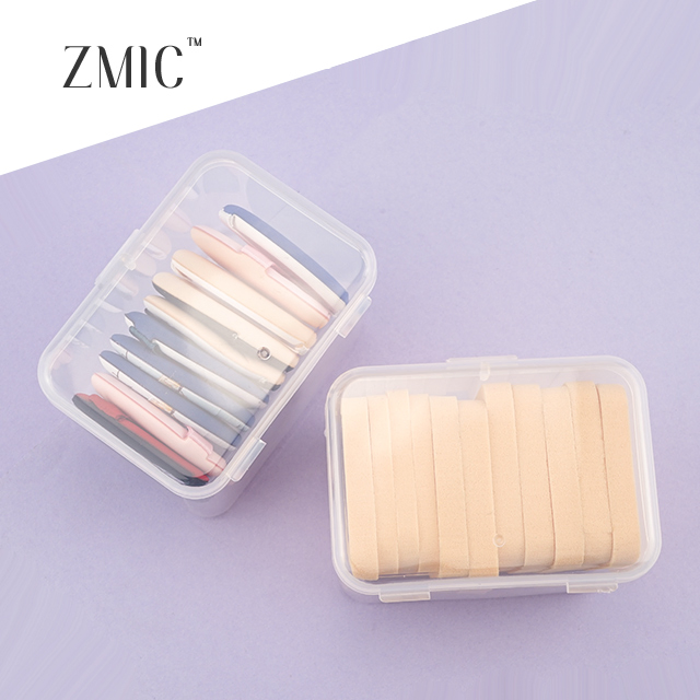 Rectangle Empty Plastic Container for Makeup Powder Puff or Cosmetic Cotton Pads Storage