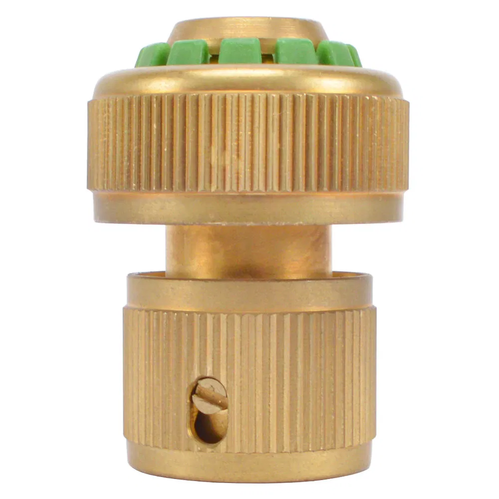 1/2 Inch Brass Hose Quick Connector with Stop