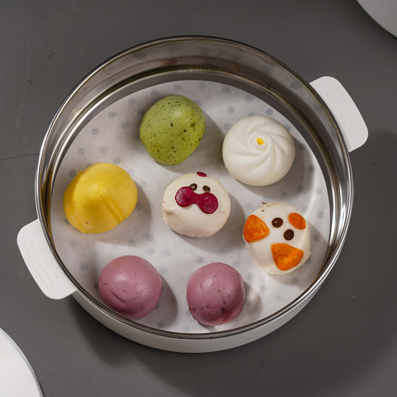 Nonstick Custom Silicone Greaseproof Round Steamer Paper