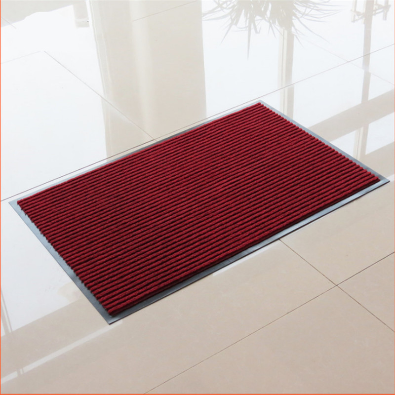 Anti-Slip Durable PVC Doormat, Striped Entrance Door Mat for Kitchen