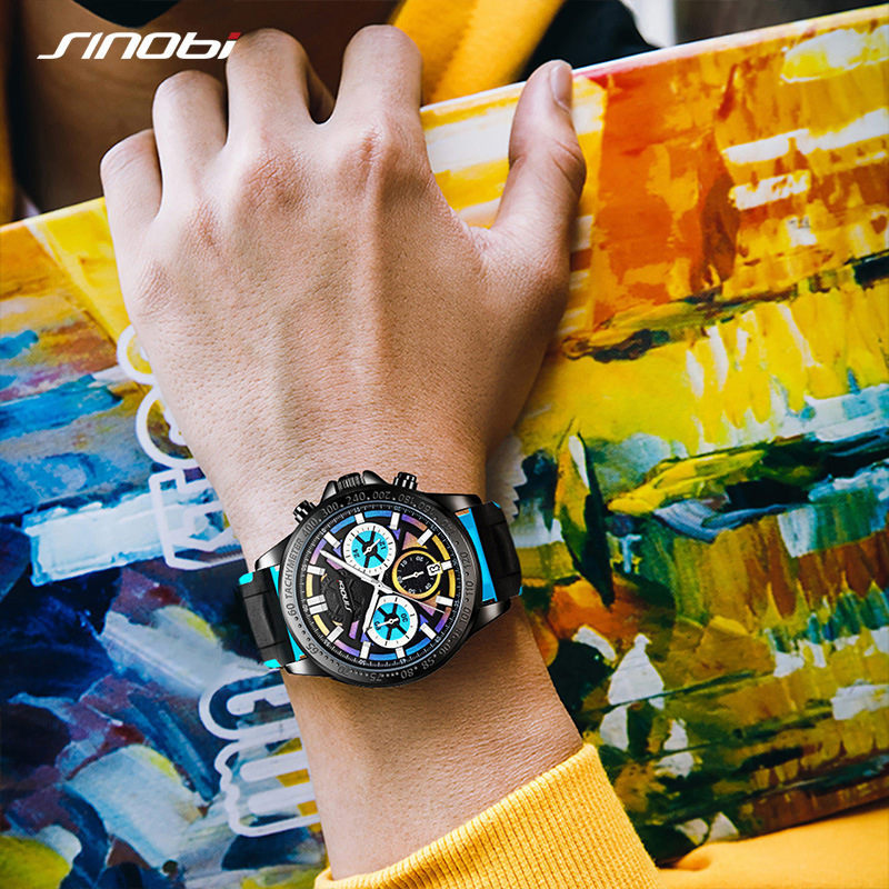 Sinobi S9886g Popular Men's Sports Business Luminous Waterproof Fashion Quartz Watch