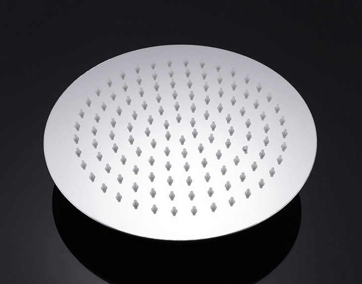 Brass Round Shower Head 9" - High-Pressure Rainfall Bathroom Shower Head