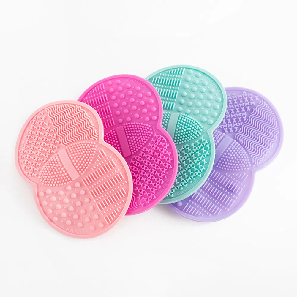 Purple Single-Sided Silicone Makeup Brush Cleaning Makeup Mats