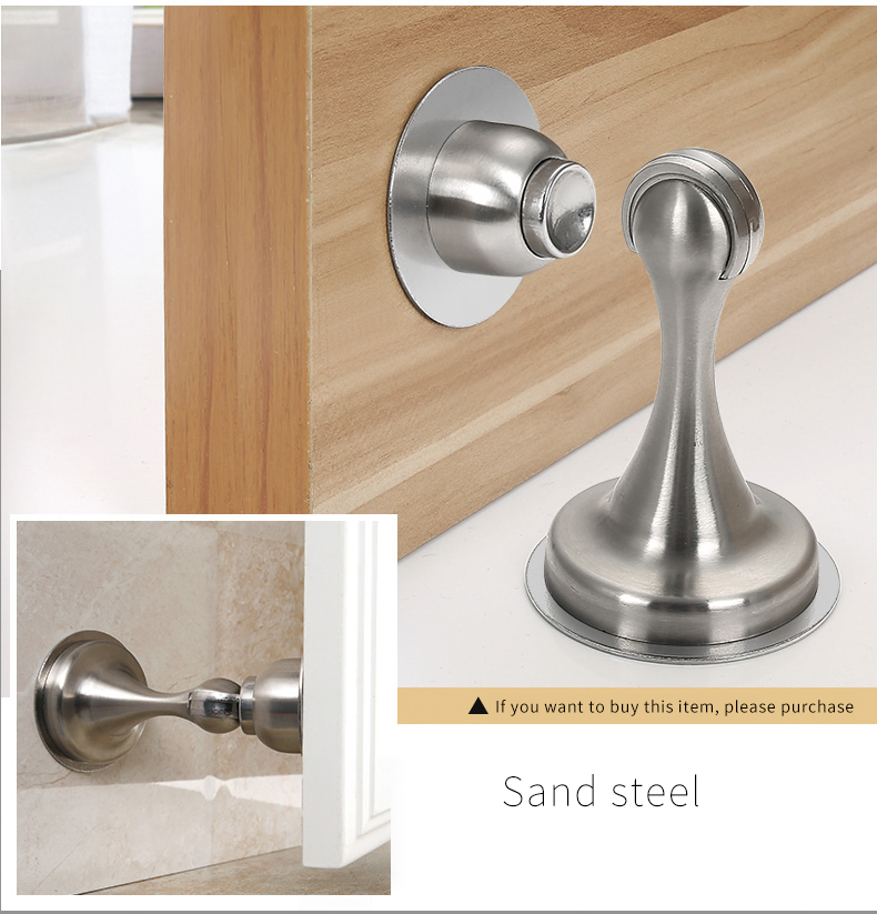 Hardware Professional Wall Mounted Zinc Alloy Under Door Draft Stopper