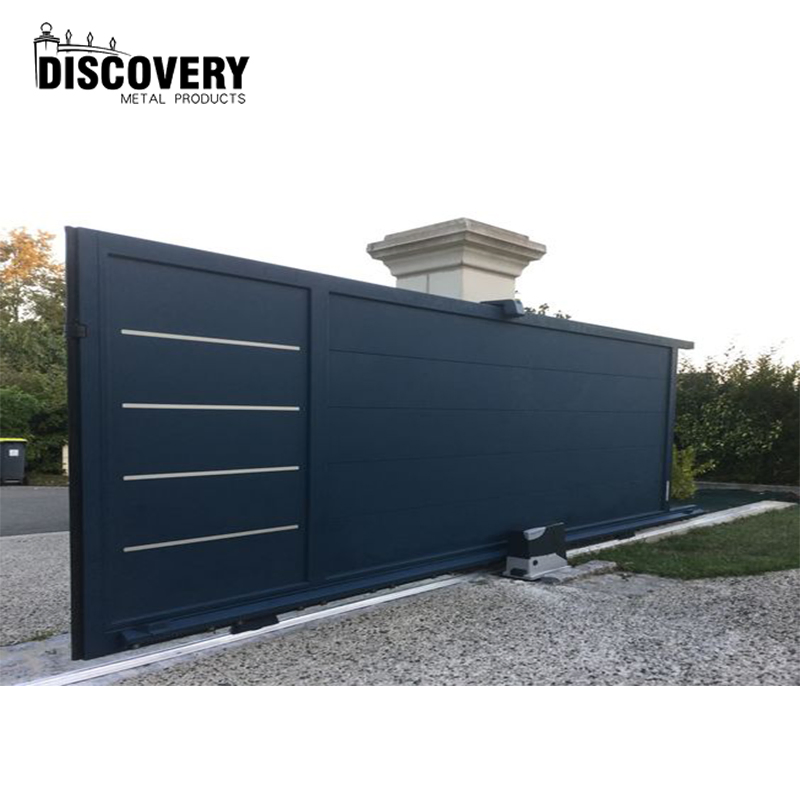 Custom Decorative Aluminum Fence Trellis Gates Sliding Aluminum Gate for Main Entrance