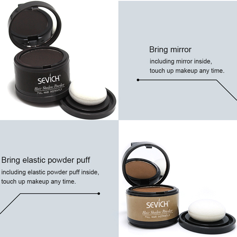 Пудра для маскировки залысин и корней волос