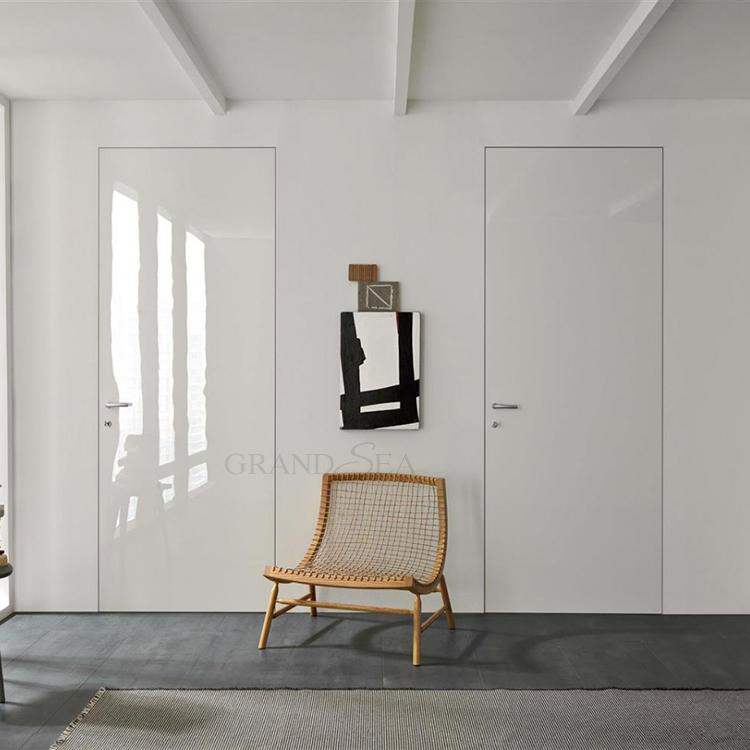 Modern Design Wholesale Conceal Secret Wood Invisible Door Interior Hidden Door Framless for Villa