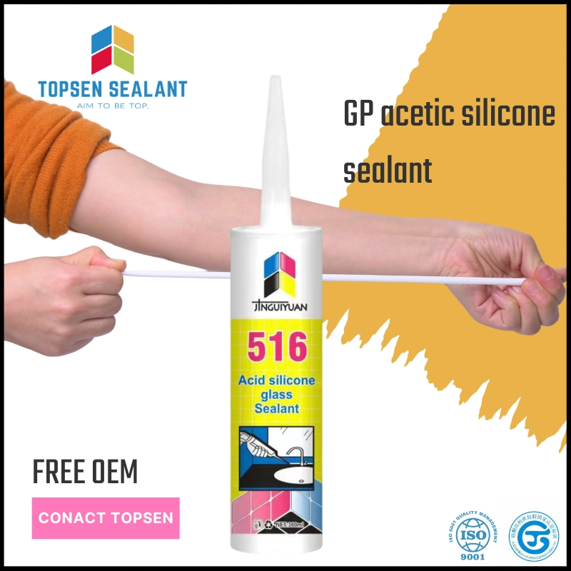 White Gp Acetic Fast Cure Silicone Sealant Adhesives Silicone