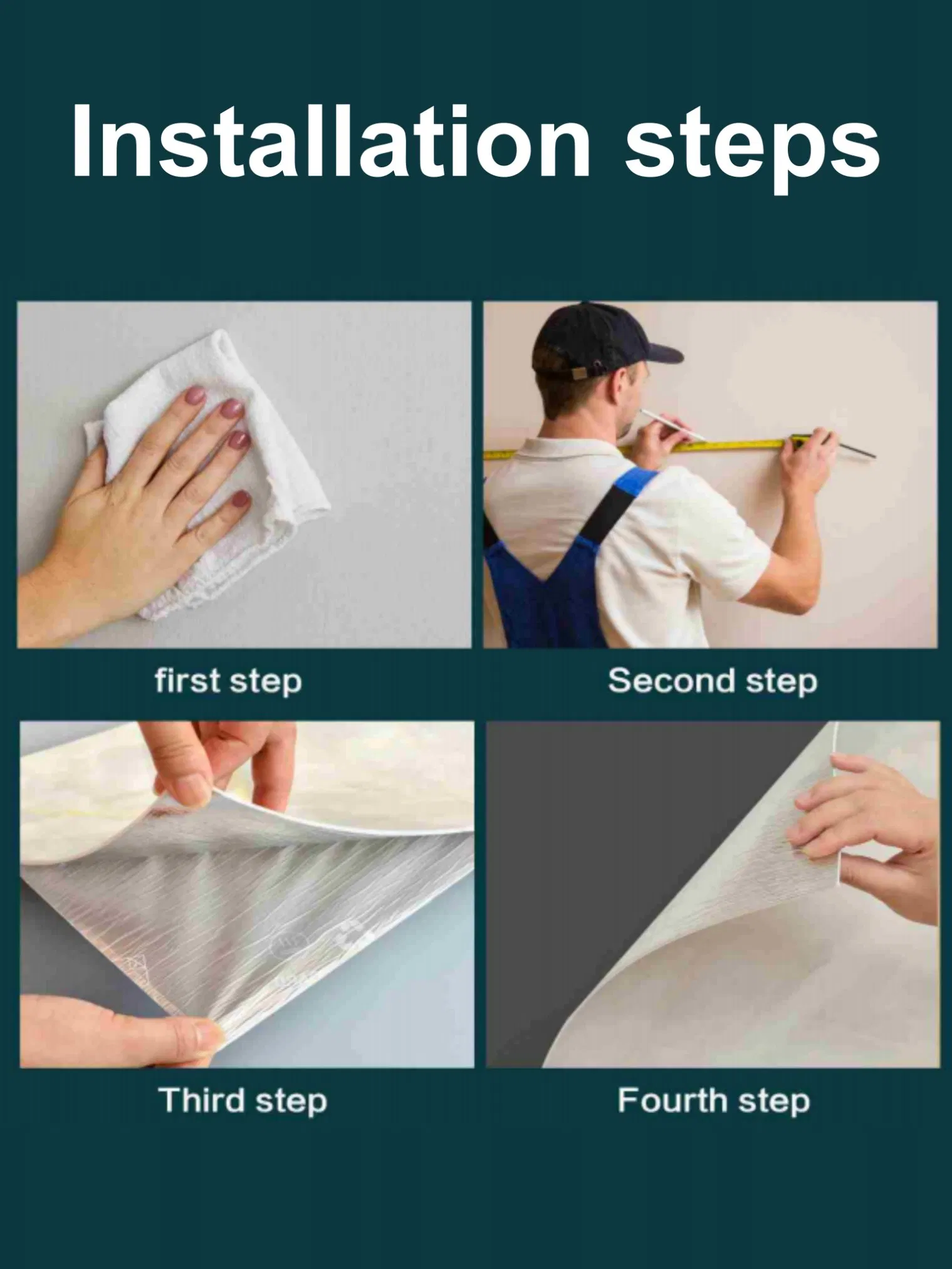 1.2X3m Modern Marble Self-Adhesive Waterproof Foam Sticker Wall Covering Decoration