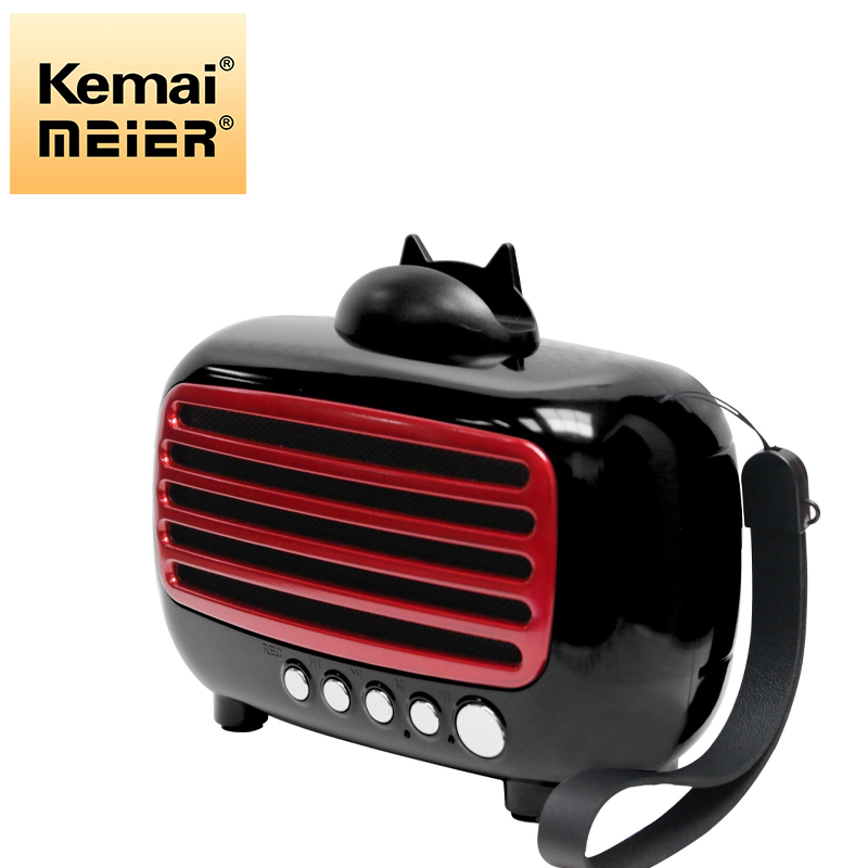 Meier M-V17bt Portable 3-Band Am FM Sw Radio, TF Card and MP3 Player, Rechargeable Speaker Bluetooth Cartoon Cell Telephone" Hands-Free" Function Recording