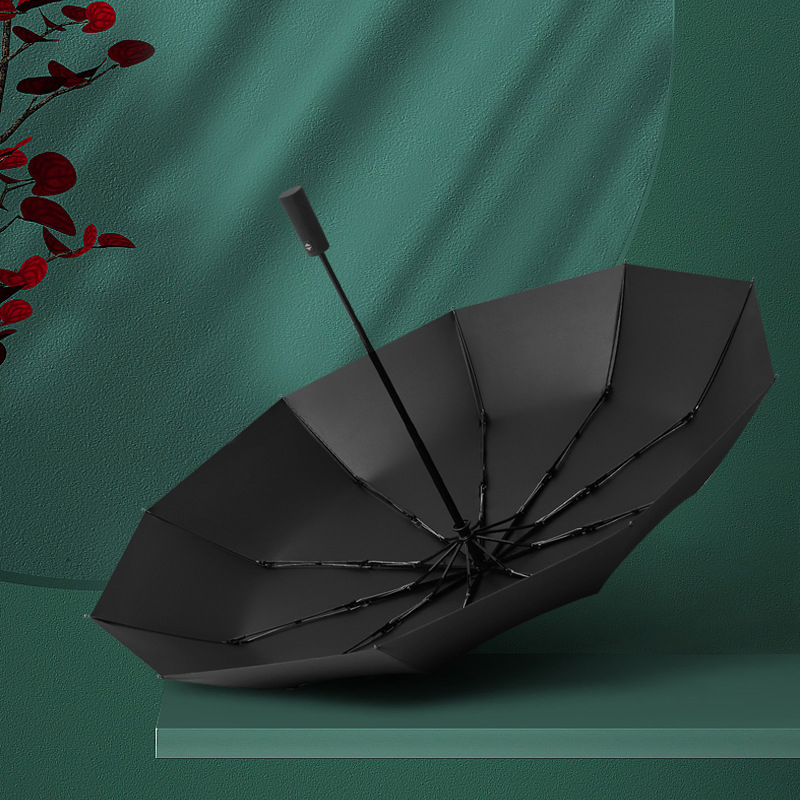 Factory Rain Sun Outdoor Travel Full Automatic Advertising Folding Umbrella