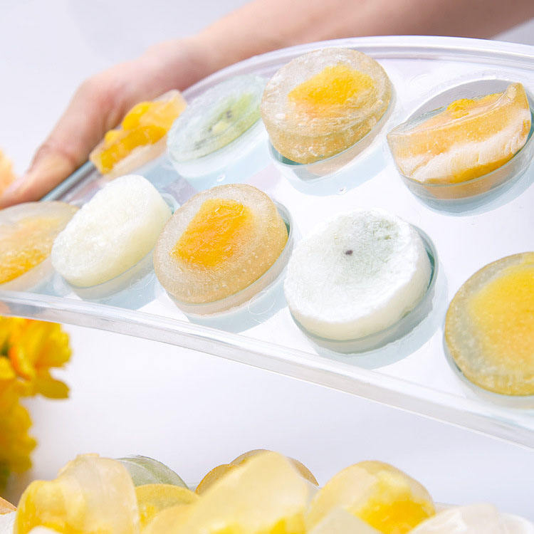 30*12cm BPA Free Silicone Ice Cube Tray with Lid