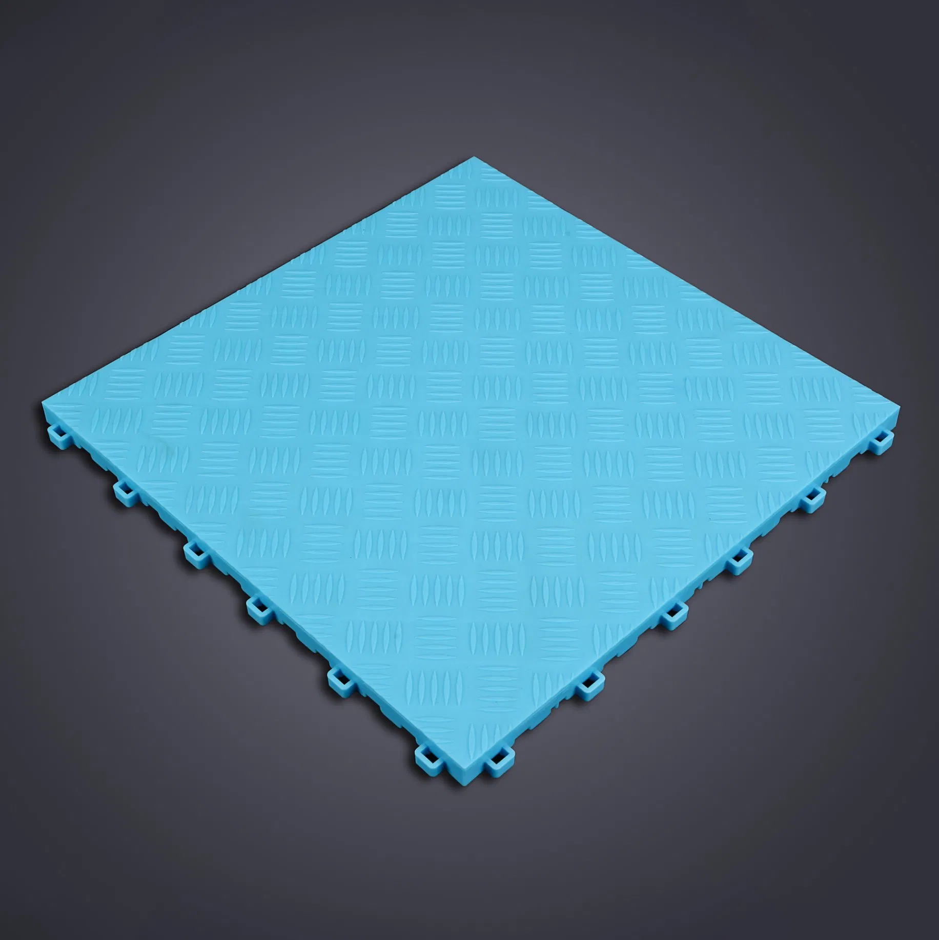 Premium Solid PP Garage Floor Tile Diamond Interlocking Floor Tile for Europe