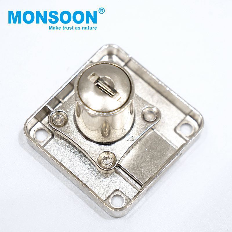Good Price Hardware Home Furniture Safety Zinc Alloy Cupboard Cabinet Office Computer Desk Sliver Drawer Lock with Keys