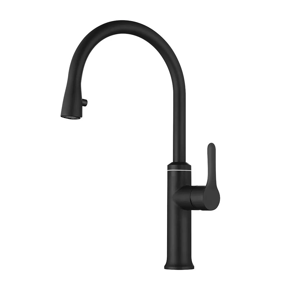 304 Stainless Steel Single Handle Single Hole Deck Mounted Kitchen Faucet