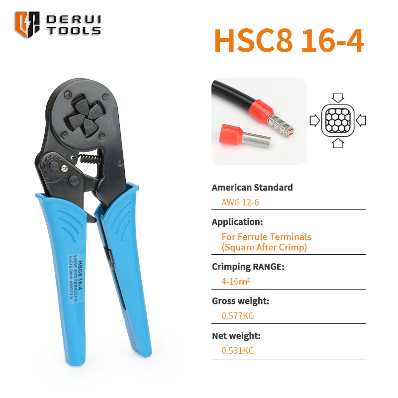 Обжимные клещи Hsc8 16-4 для наконечников 0.25-16 мм²