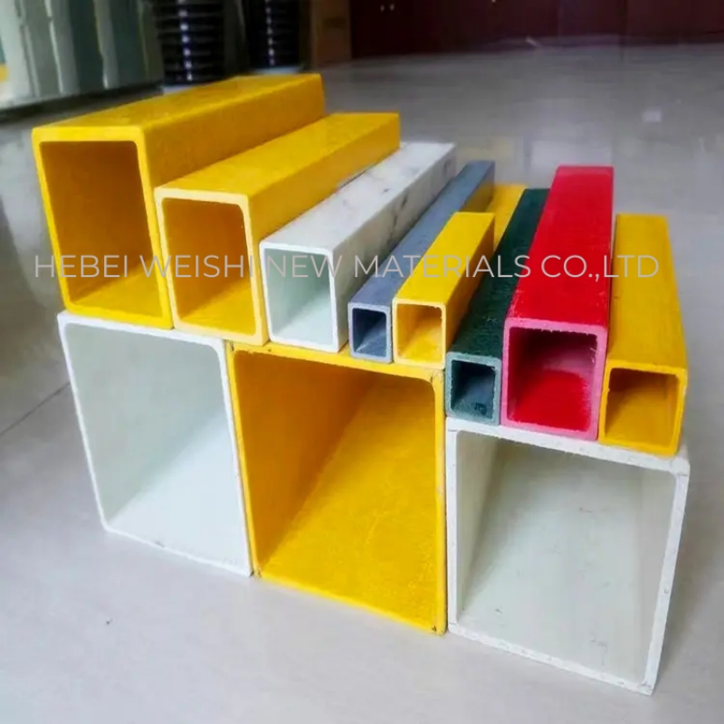 Custom FRP Pultrusion Profiles Fiberglass Square Tube - Various Specifications and Shapes