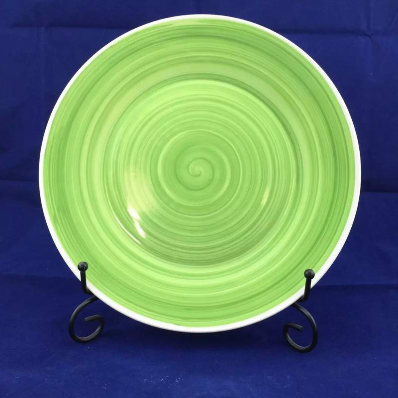 8"Soup Dessert Plate Color Line Porcelainware Ceramics Tableware