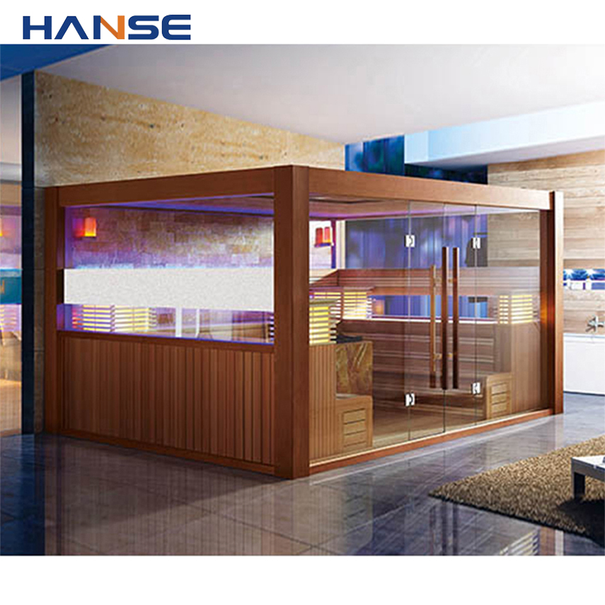 Traditonal Indoor Solid Wood Commercial Sauna Infrared Sauna Room Home Far Infrared Heating Sauna Room