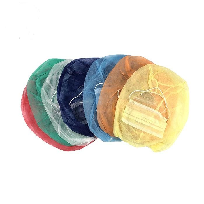 Disposable PP Dark Blue Customized Astrocap Hygiene Non-Woven Balaclava with Face Mask
