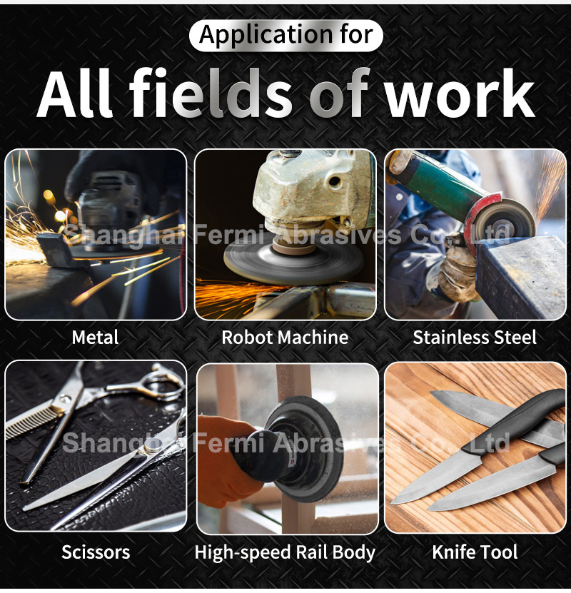 100X16mm Non Woven Surface Conditioning Abrasive Sanding Disc