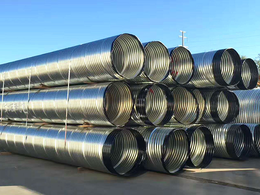 Hot-DIP Galvanized Steel Metal Helical Corrugated Culvert Pipe Spiral Pipe