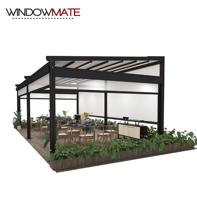 Retractable Awning Luxury Retractable Roof Pergola for High End Garden and Pool Area