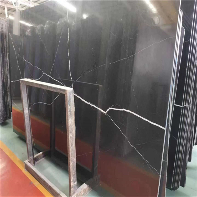 Black Nero Marquina Marble Slabs for Countertop / Vanity Top