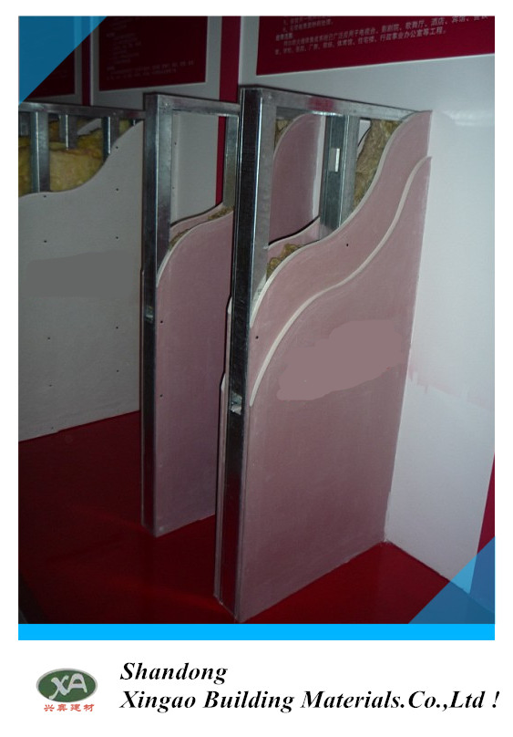 Fire-Proof Type 1200*2400 Pink Colour Paper Faced Gypsum Board