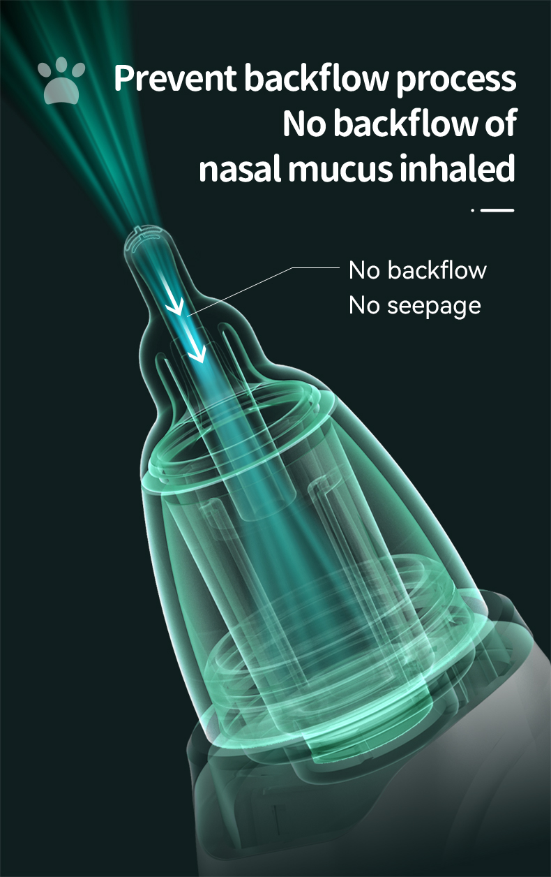 Adjustable Infant Nose Cleaner Baby Electric Nasal Aspirator with Soft Suction Nozzle