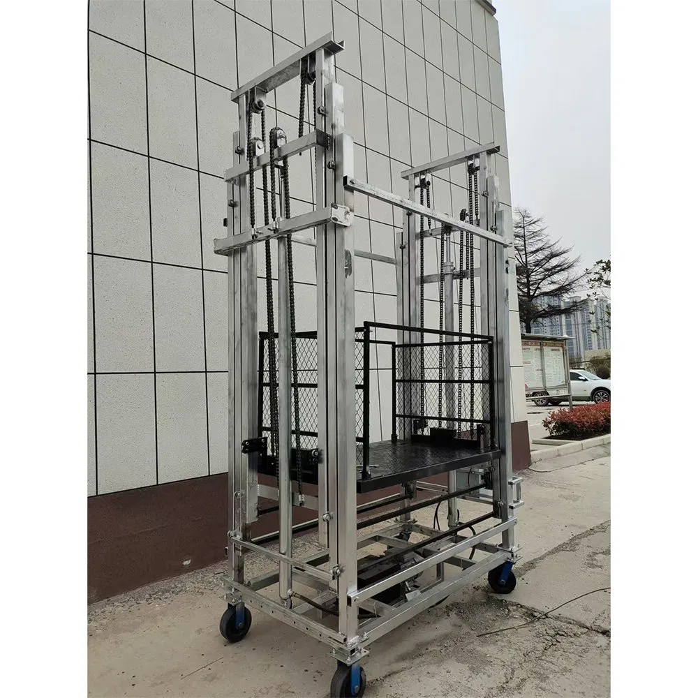 500kg Loading Hydraulic Automatic Lifting Scaffolding Mobile Electric Scaffold for Construction