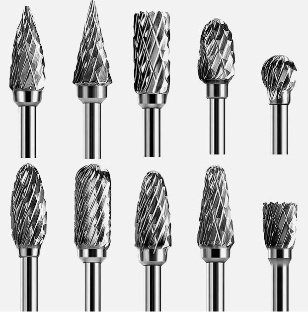 Твердосплавная фреза с 1-2 зубьями, покрытая и без