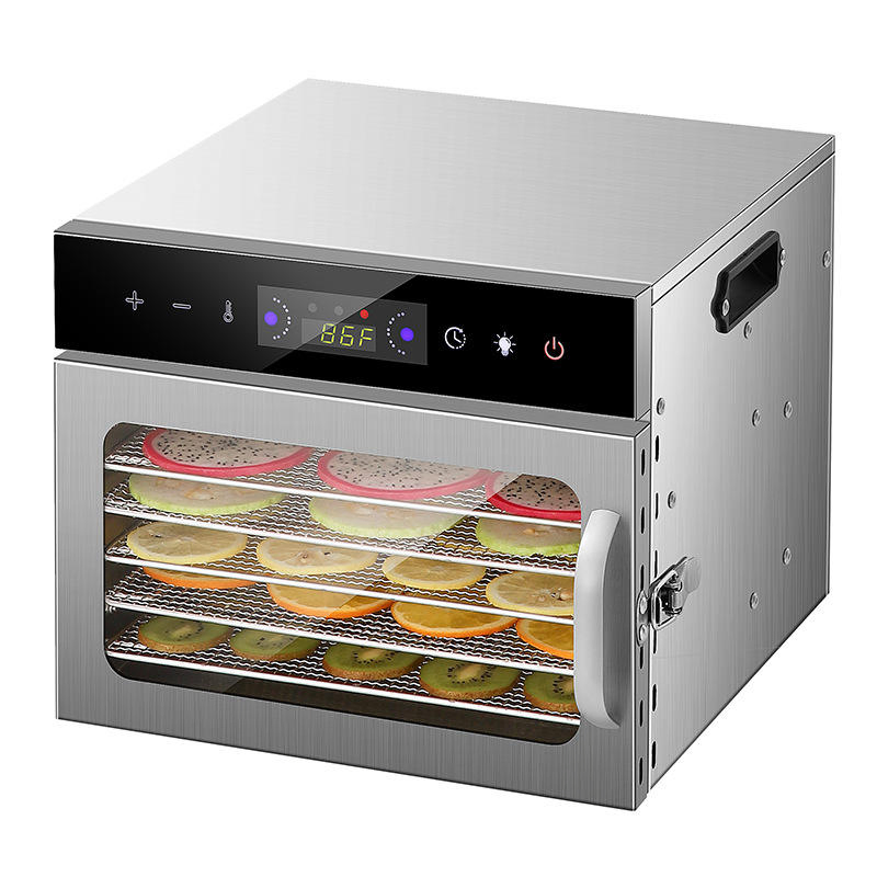 6 Tray Stainless Steel Food Dehydrator Machine with Digital Control