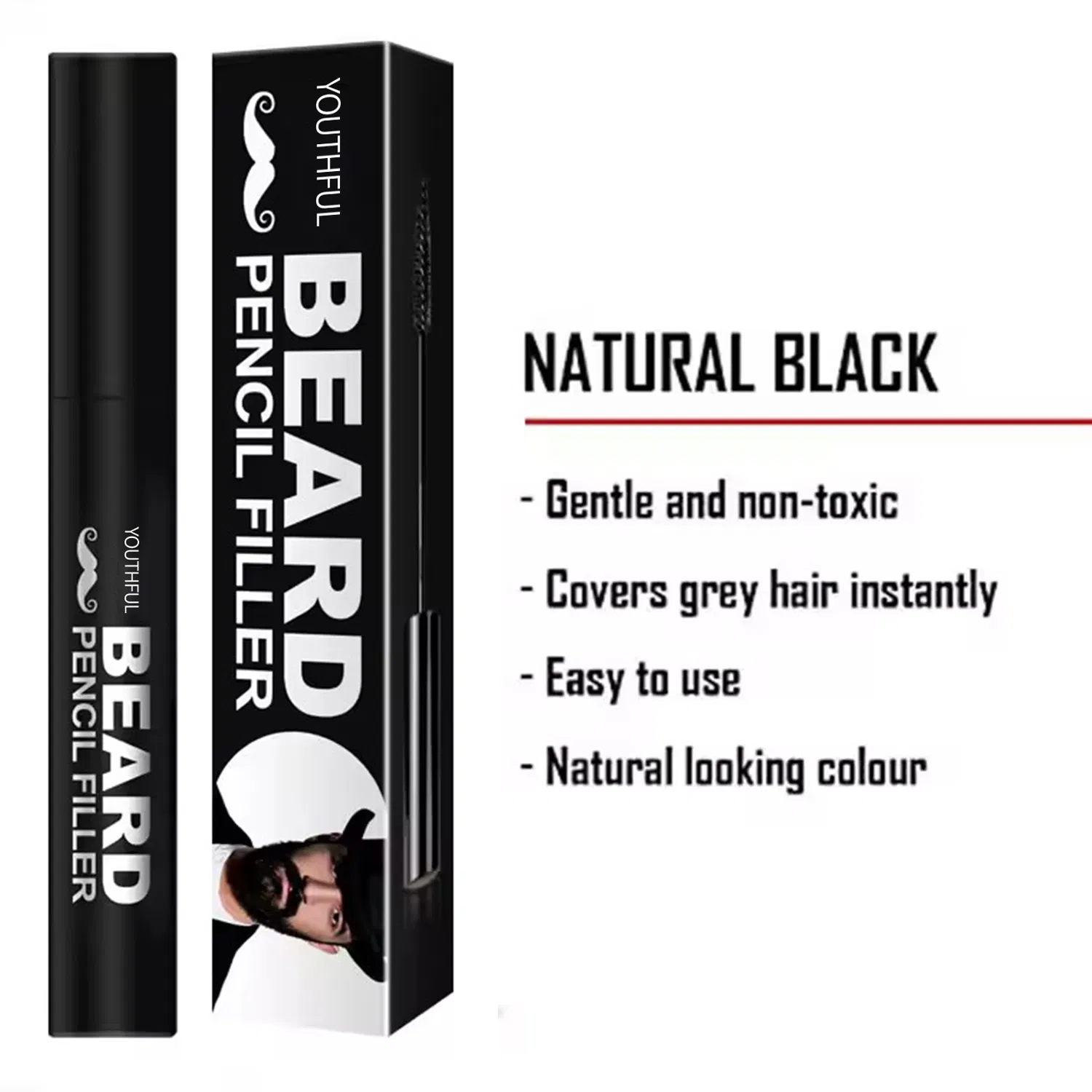Hair Care Natural Not Greasy Black Beard Cream